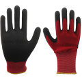 NMSAFETY 13 calibre rouge nylon doublure dip PVC mousse gants / gants de travail / gant de sécurité